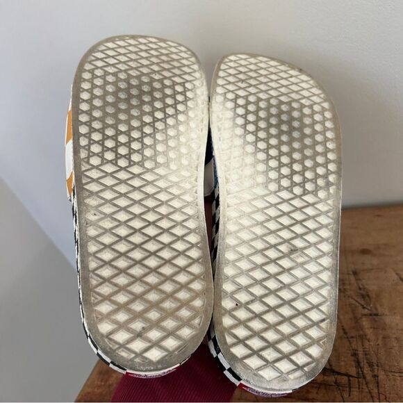 Vans half big checker slide-on shoes slides men\'s sz 11 preworn main image 8